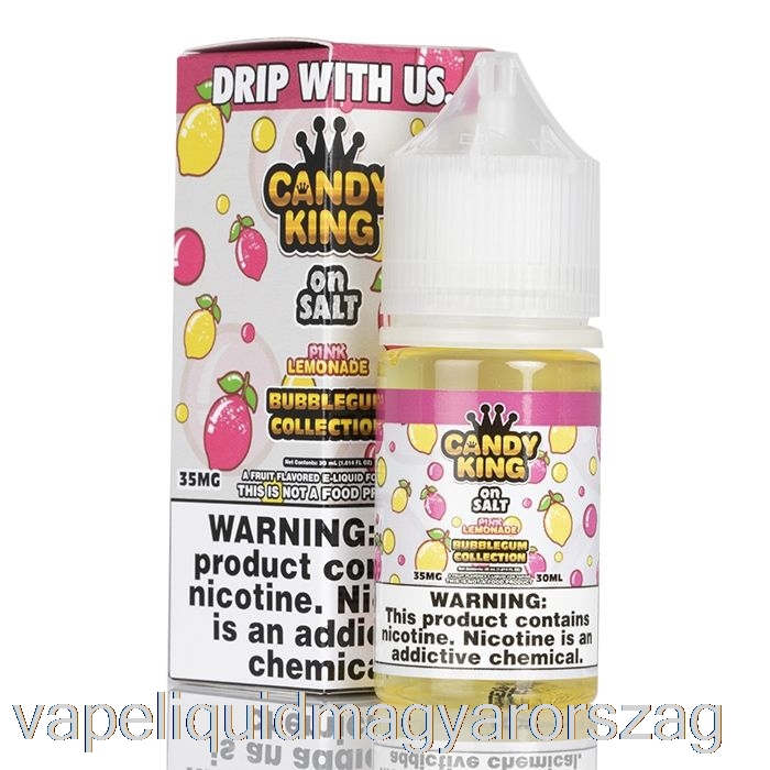 Rózsaszín Limonádé Rágógumi Kollekció - Candy King On Salt - 30ml 50mg Vape Folyadék